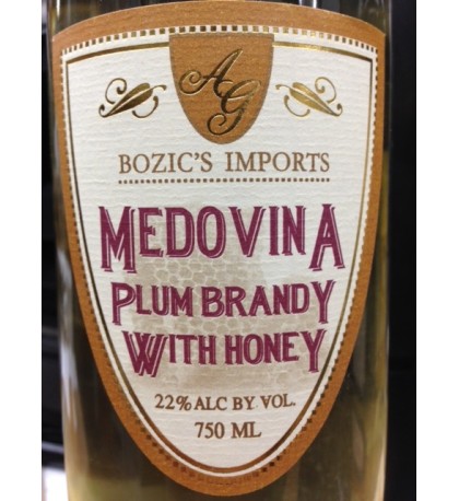 Bozic's Medovina Plum Brandy with Honey